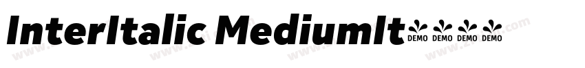 InterItalic MediumIt字体转换